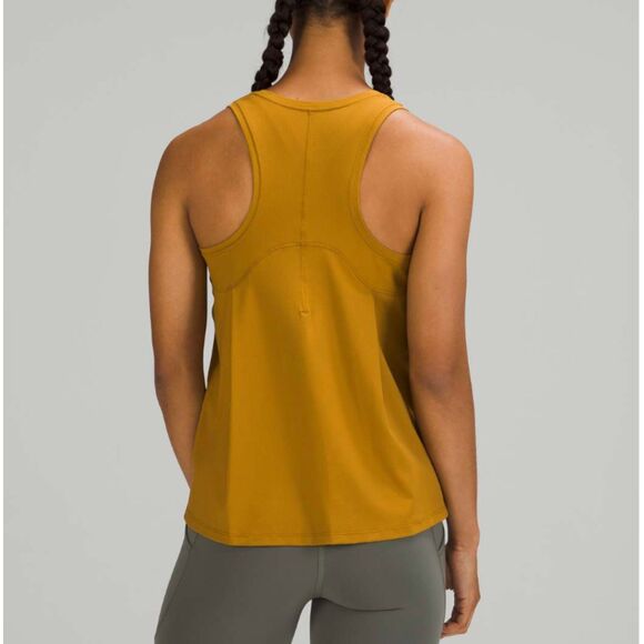 Women Lululemon Essential Tank Top *Train Slim Fit Hip Length in Gold Spice - Picture 1 of 7